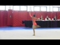 Hilary Rhythmic Gymnastics Rope New York January 2013 First Competition