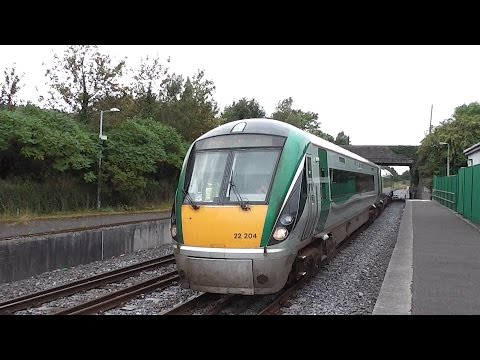 IE 22000 Class ICR Train number 22204 arriving at Portarlington Station
