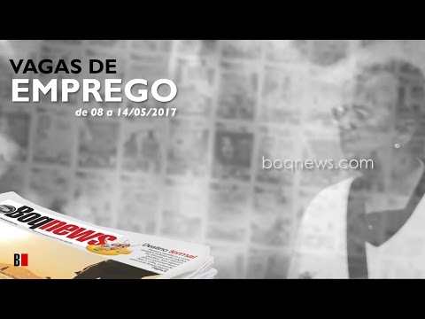 Vagas de Emprego 15/05/2017