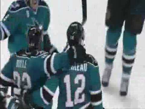 Patrick Marleau Rocket Goal on Roberto Luongo Vancouver Canucks vs San Jose Sharks