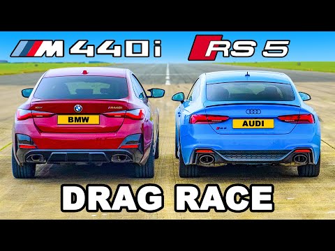 Audi RS5 v BMW M440i Gran Coupe: DRAG RACE