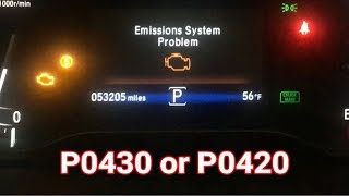 2016 Honda Pilot P0430 Service Emission System - Fuel Injector Replacement - Part 2