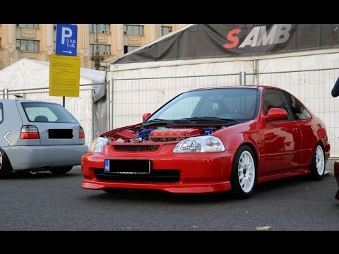 Honda Civic Eg5 B16a2 Turbo vs Honda Civic Ej6 B18c4 Turbo - Drag Race 402 m 1/4 - Turbo Sound