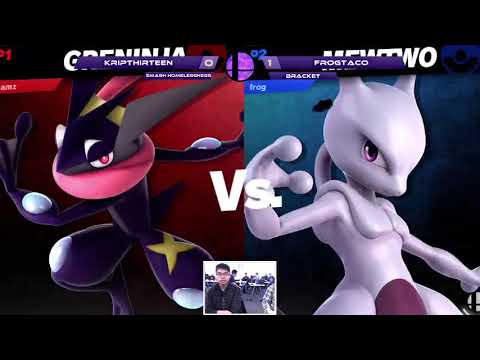 KripThirteen (Cloud, Greninja) vs FrogTaco (Mewtwo) - Smash Homelessness - WR1