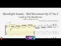 Moonlight Sonata (3Rd Movement) - Beethoven with Guitar Tutorial TABs