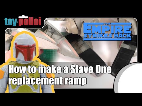 How to make a Ramp for a vintage Star Wars Slave One vehicle - Toy Polloi