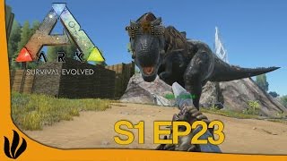 [FR] ARK: Survival Evolved - S1 Ep23 - On monte 2 T-Rex