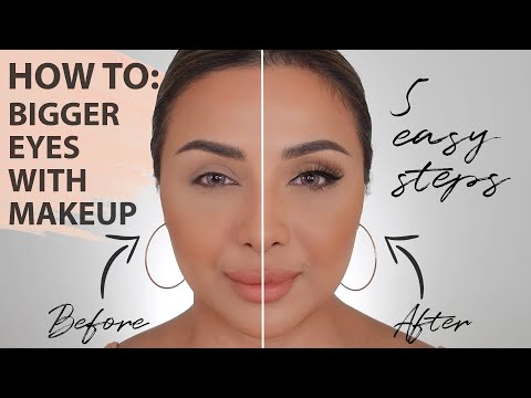 HOW TO MAKEUP YOUR EYES LOOK BIGGER WITH MAKEUP 2021 | NINA UBHI