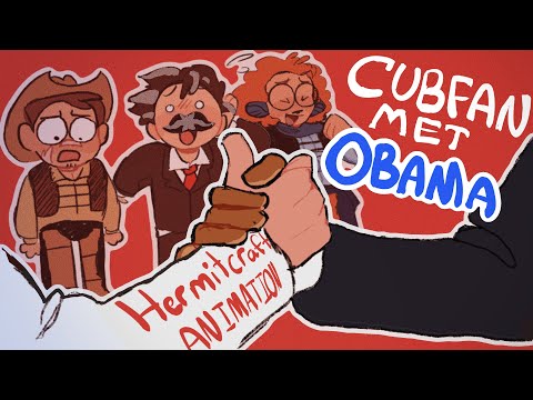 Cubfan135 met Obama (this man is truly an enigma) | Hermitcraft Season 10 Animation