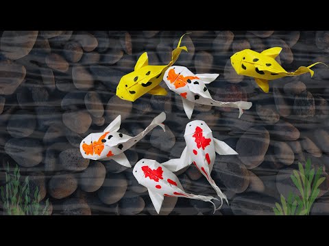 🐠 Origami Fish 🐠 The best version Koi fish • Cá Koi • Poissons Koï (Nguyen Linh Son)