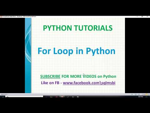 Python Tutorials | For Loop in Python