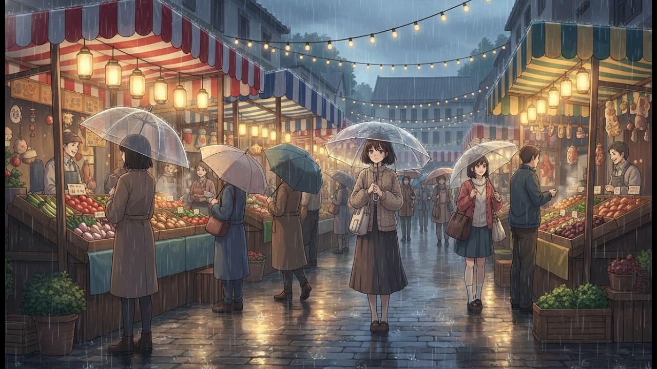 A Rainy Day at the Old Cottage | Cozy Ghibli-Style Cooking & Relaxing Anime ASMR