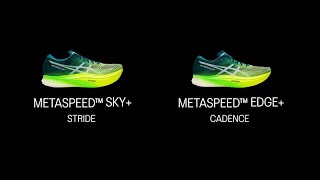 ASICS Stride vs Cadence | METASPEED™+ Series anuncio