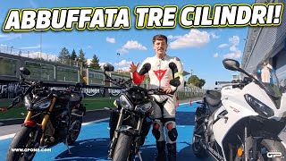 L'abbuffata: a Vallelunga con le 3 cilindri Triumph