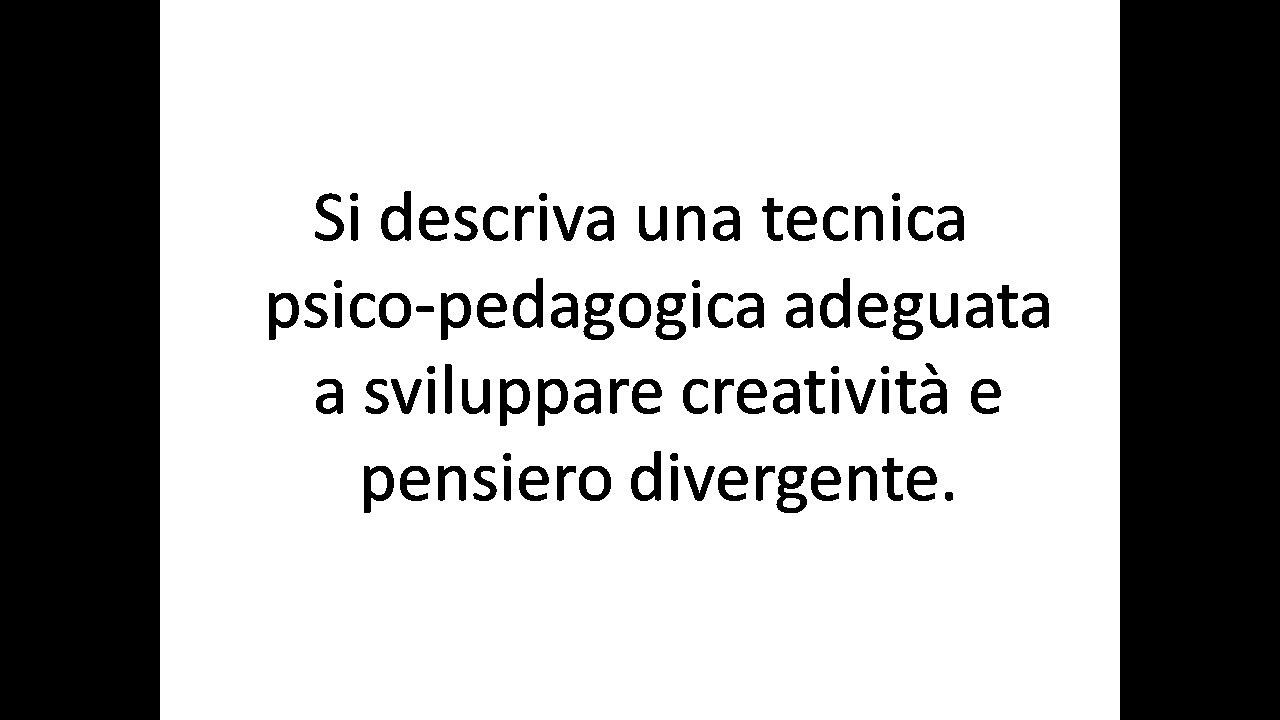 Esempi di tracce TFA SOSTEGNO (le spiegazioni nel prossimo video)