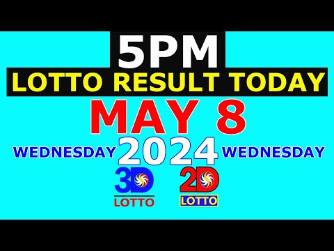 Lotto Result Today 5pm May 8 2024 (PCSO)