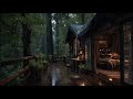 Best Rain at the Forest Cabin 🌳  | Sleep Deeply with Rain Sounds