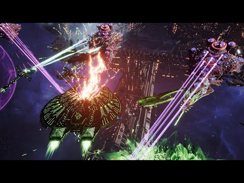 Skalgrim Mod - Necrons vs Craftworld Aeldari - Massive Battle - Battlefleet Gothic Armada 2