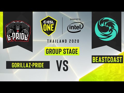 Dota2 - beastcoast vs. Gorillaz-Pride - Game 3 - ESL One Thailand 2020 - Group Stage - AM
