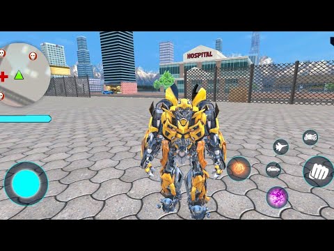 Jet Robot Car Transformation: Robot Car Games | Android robot game gameplay