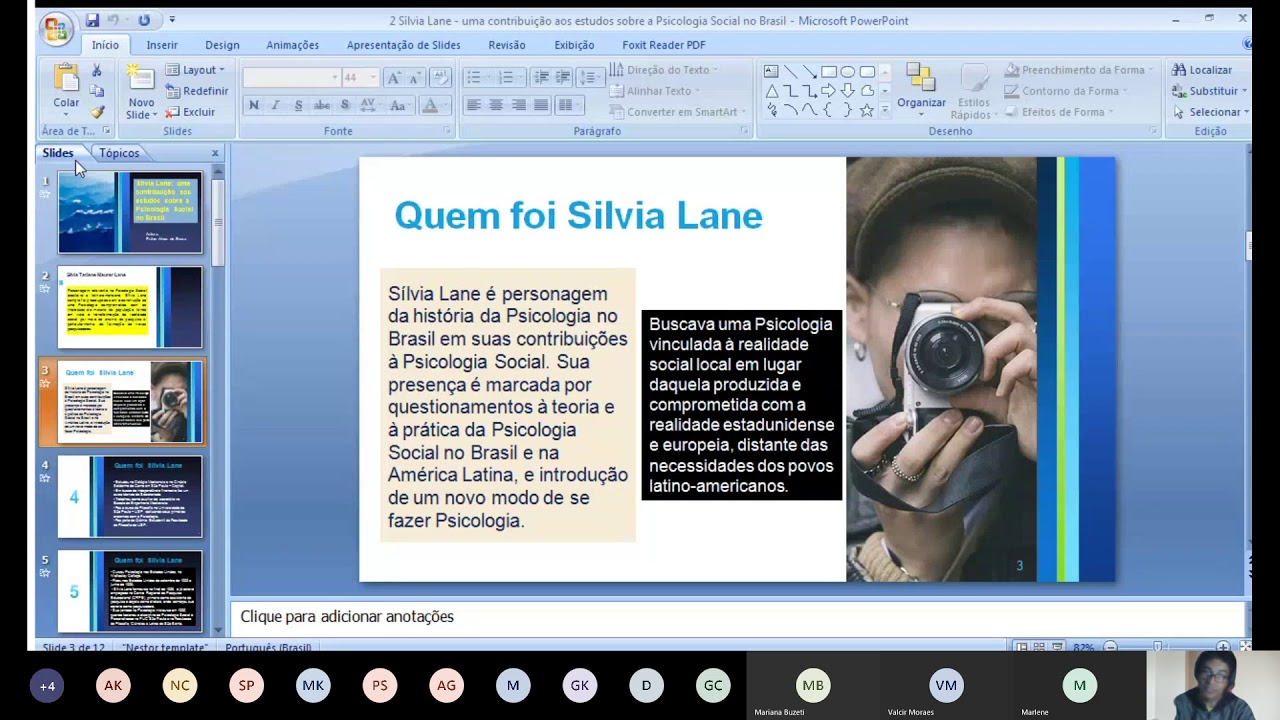 Silvia Lane e a Psicologia Social - N