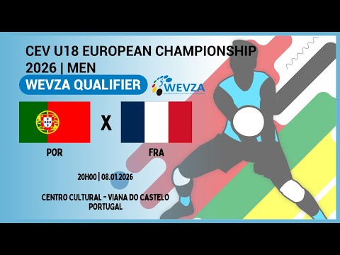 CEV U18 MEN WEVZA QUALIFIER - PORTUGAL X FRANCE