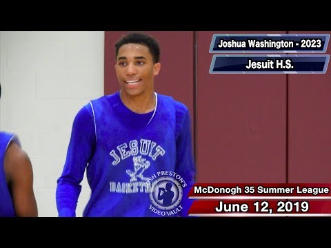 Joshua Washington (Jesuit 2023 W/F) - MCD 35 Summer League vs. Helen Cox