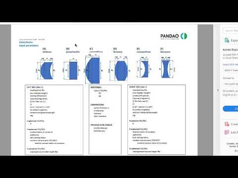 PanDao lens data input