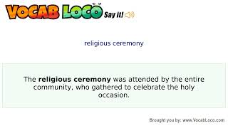 Video thumbnail for religious ceremony