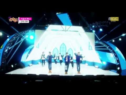 [中字LIVE]141207 MBC 音樂中心 INFINITE F - 가슴이 뛴다[心在跳]