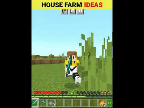 Minecraft house ideas ! Minecraft farm tutorial | #shorts #minecraftshorts