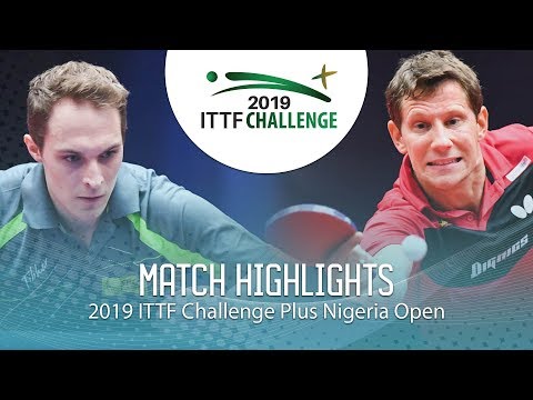 Robert Gardos vs Cedric Nuytinck | 2019 ITTF Nigeria Open Highlights (1/2)