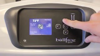 Using the Bullfrog Spas A Series (A900) Controls