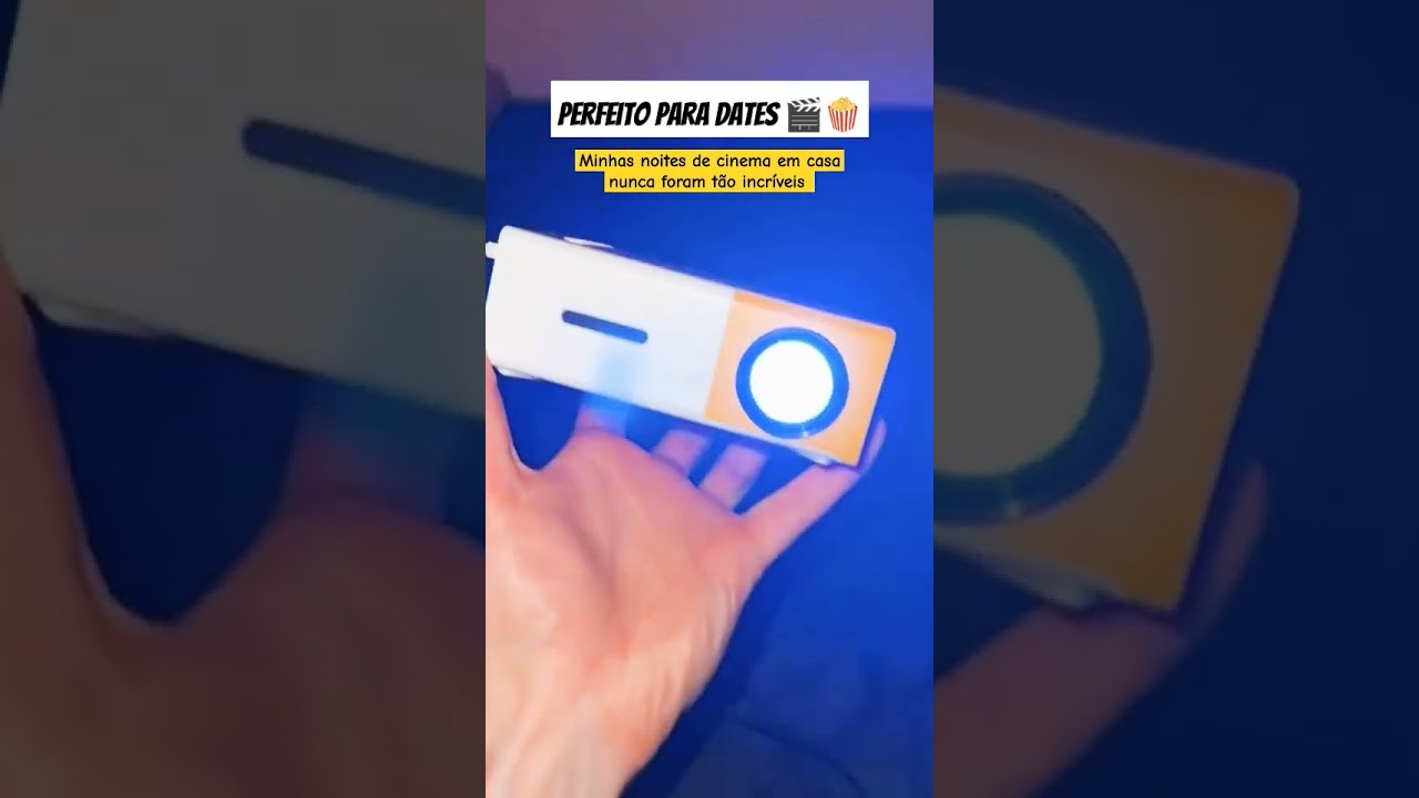Mini Projetor Portátil #ProjetorPortátil #CinemaEmCasa #Shopee #Cinema #Filmes