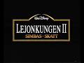 Lejonkungen II Simbas Skatt 1998 Svensk Trailer VHS
