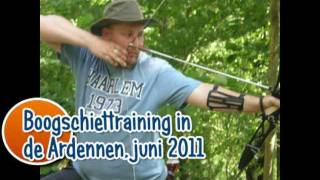 preview picture of video 'Boogschiettraining in de Ardennen, Juni 2011'