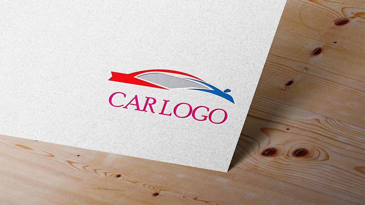 vector car logo design in illustrator