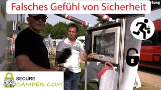 Secure Camper - sichtbar sicherer / effektiver Einbruchsschutz für Dometic und Polyvision Fenster