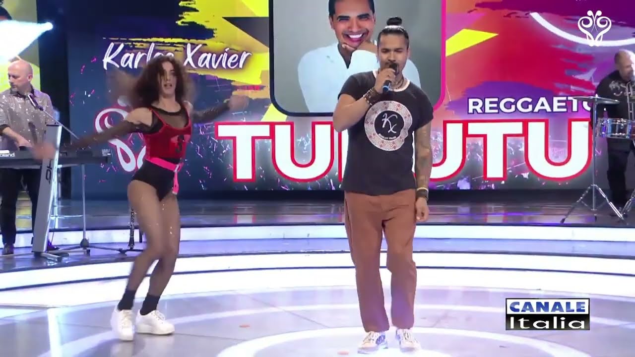 Karlos Xavier feat Jubimm & Simona - TUKUTU (reggaeton) Canale Italia SPECIALE FARFALLINA in TV
