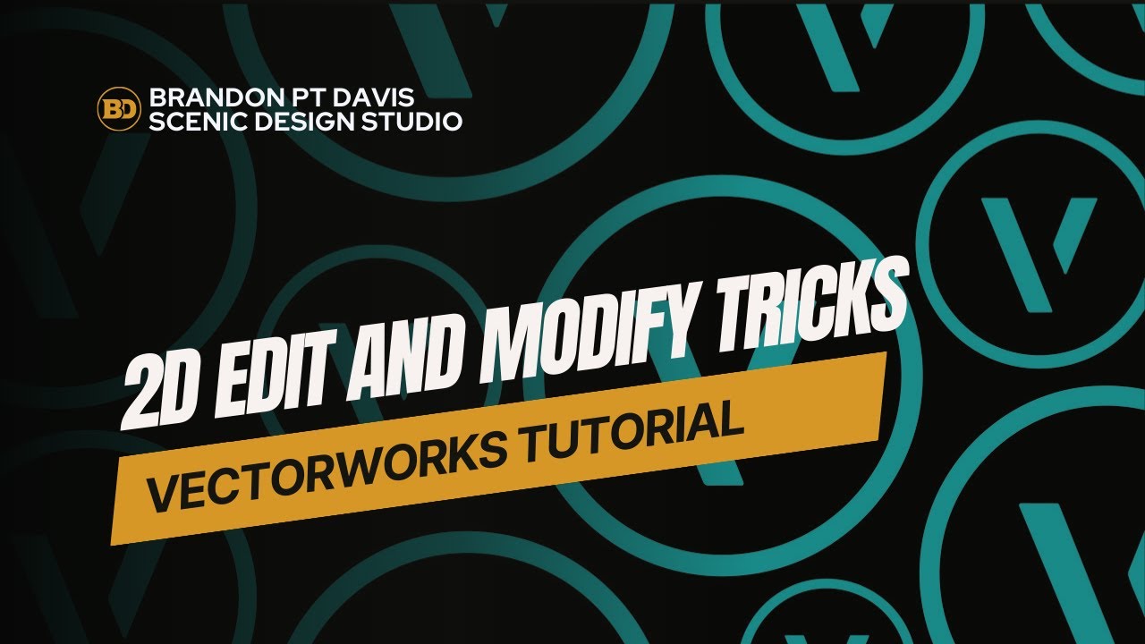 Vectorworks Tutorial: 2D Edit and Modify Tricks