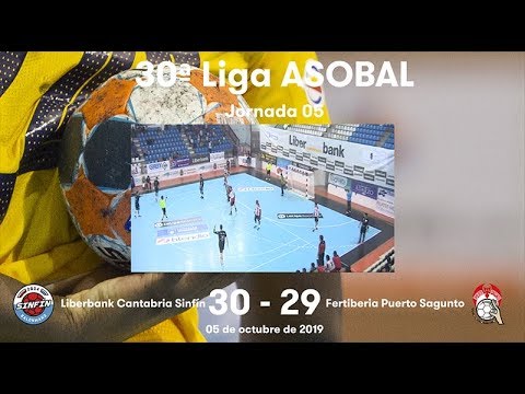 LIGA ASOBAL J05: Liberbank Cantabria Sinfín - Fertiberia Puerto Sagunto 30-29