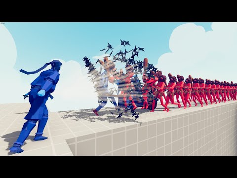 NINJA GOD & WHEELBARROW vs EVERY UNIT | TABS Totally Accurate Battle Simulator