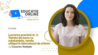  Lucrarea practică nr. 1: Tehnici de lucru cu substanțele, vasele