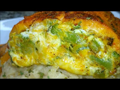 ULTIMATE BROCCOLI CHEESE STUFFED SALMON WITH BUTTER WINE SAUCE  | PAN SEAR OR OVEN BAKED SALMON