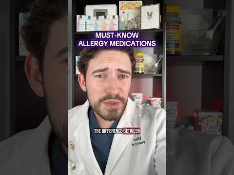 ‼️ IMPORTANT DIFFERENCES BETWEEN ALL ALLERGY TABLETS. Pharmacist Reviews #allergies #pharmacy
