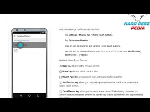 ☑️ LG G6 Customize Home Touch Buttons