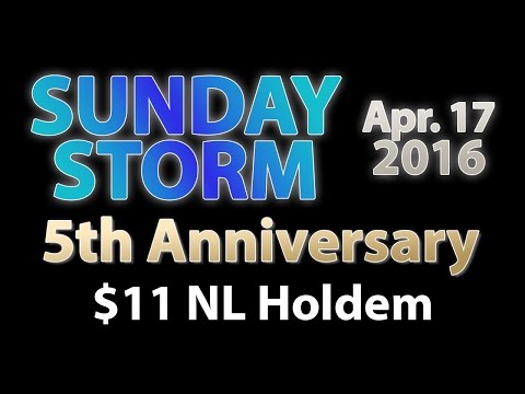 [17 April 2016] PokerStars Sunday Storm Final Table Replay (5th Anniversary) | Series Player