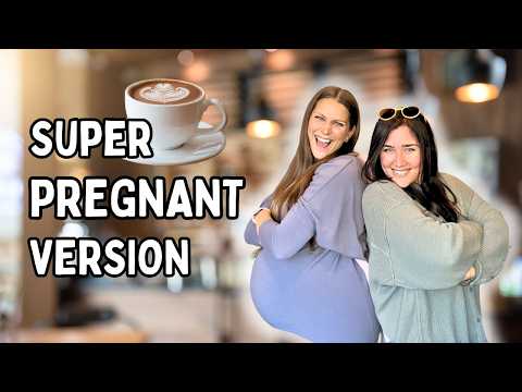 I hopped into a coffee shop (SUPER PREGNANT VERSION)