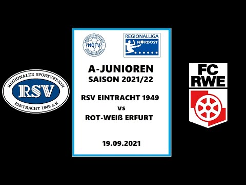 Saison 2021/22 A-Junioren RL Nordost 4.Spieltag RSV Eintracht 1949 vs. Rot-Weiß Erfurt (19.9.2021)