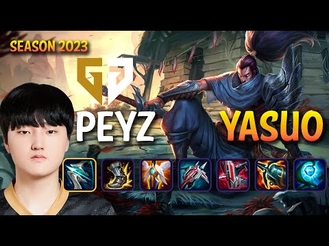 GEN Peyz YASUO vs XAYAH ADC - Patch 13.16 KR Ranked